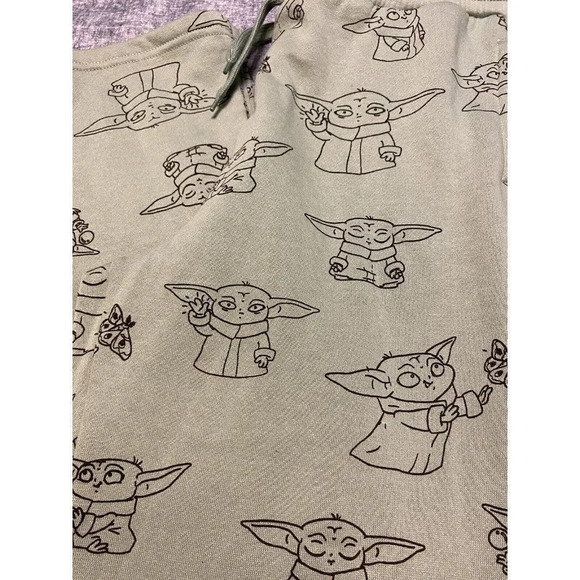 WOMENS STAR WARS BABY YODA PANTS SIZE MEDIUM PERFECT CONDITION - Picture 2 of 7